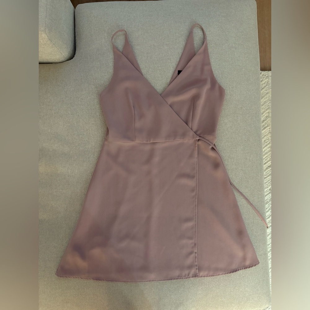 White Fox Boutique Dusty Pink Mini Dress